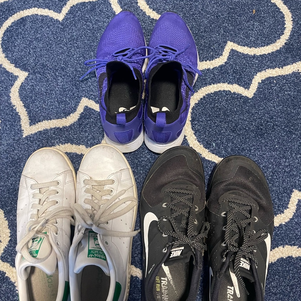 3 sneakers as a set